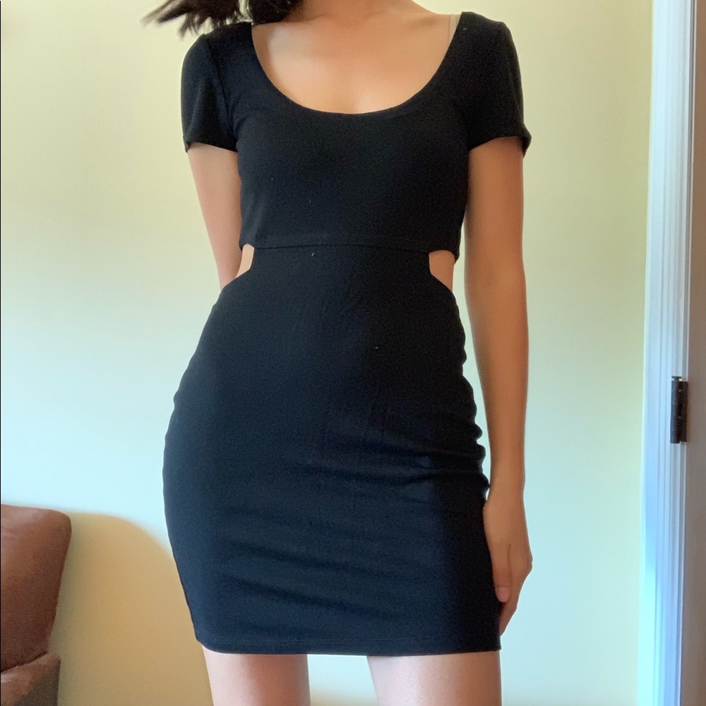 Urban Outfitters Black Cutout Dress